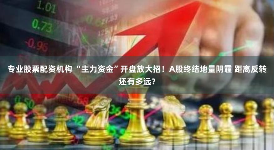 专业股票配资机构 “主力资金”开盘放大招！A股终结地量阴霾 距离反转还有多远？